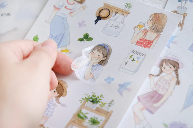 Spring Breeze Sticker Sheet A6 (Set of 2)