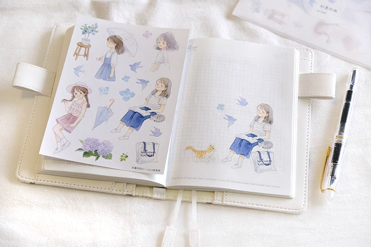 Spring Breeze Sticker Sheet A6 (Set of 2)