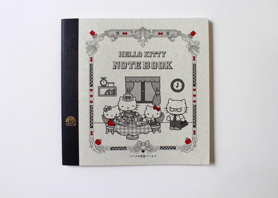 Tsubame Fools Square Plain Notebook - Hello Kitty