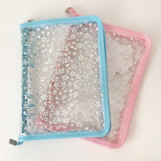 Star Zip File Folder with Rings A5