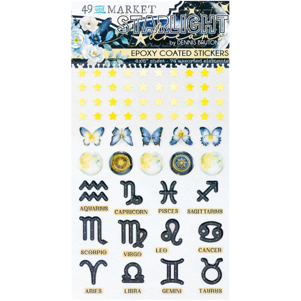 Starlight Dreams Epoxy Stickers 49 And Market