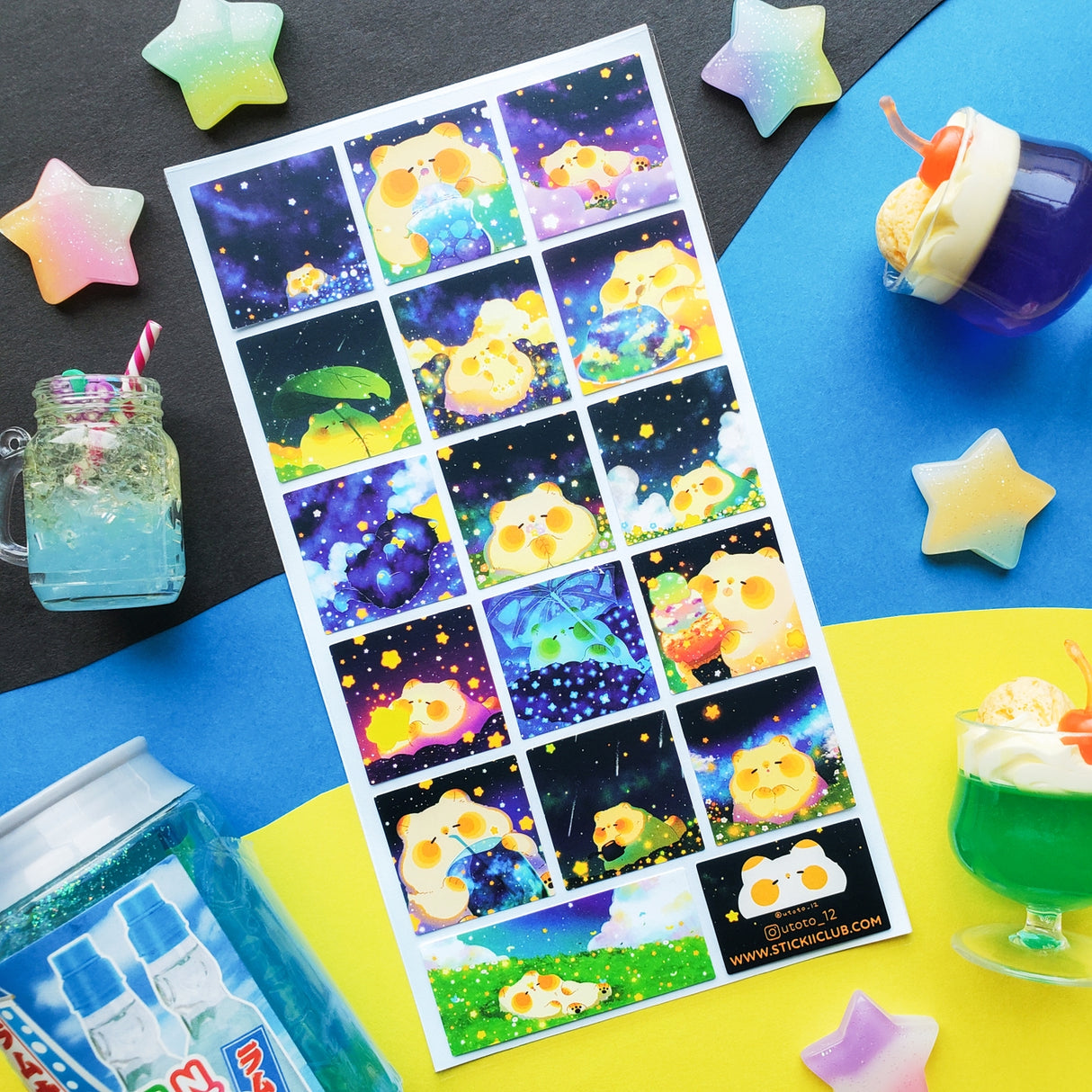 đ»đ Check out @utoto_12âs cosmic buddy just chillinâ in the stars! This relaxed giant floof is totally living their best life â catching zâs under the stars and snacking on all the space treats. Their whole vibe is just pure stardust magic! And honestly our inspiration on what we aspire to be.