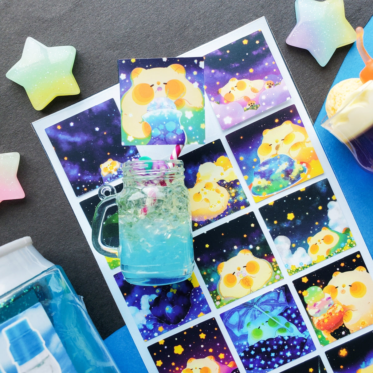 đ»đ Check out @utoto_12âs cosmic buddy just chillinâ in the stars! This relaxed giant floof is totally living their best life â catching zâs under the stars and snacking on all the space treats. Their whole vibe is just pure stardust magic! And honestly our inspiration on what we aspire to be.