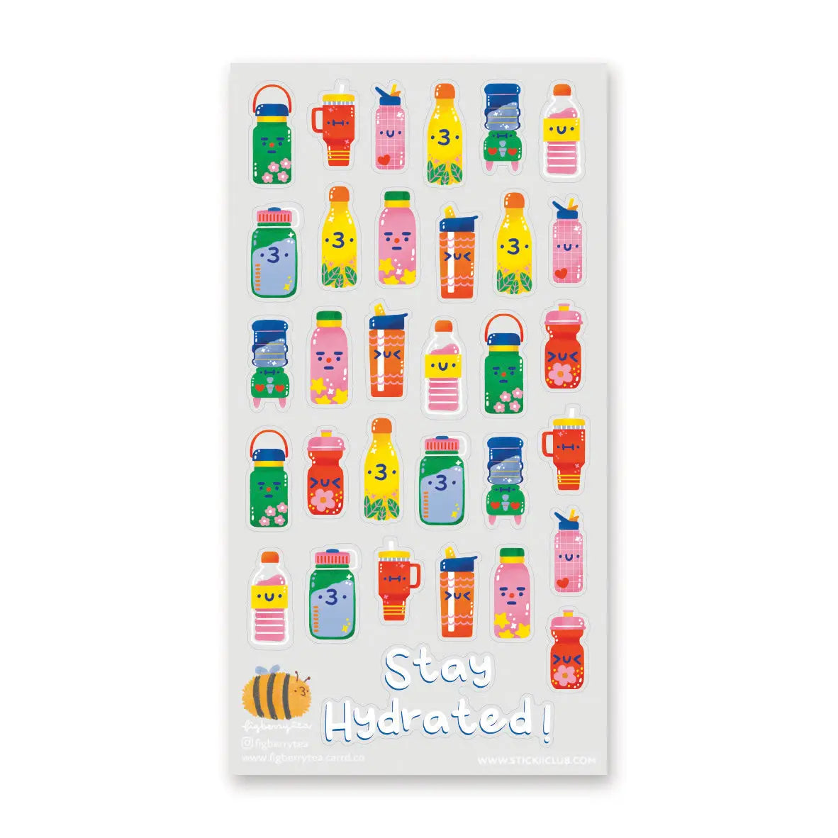 💧🌈 Staying hydrated has never been so cute! @figberrytea’s cheerful sheet is filled with the happiest little water bottles, tumblers, and sippy sidekicks, each bursting with bright colors and playful personality. From flowery flasks to smiley sports bottles, these sweet sippers are here to remind you to take a sip, refill your cup, and keep the good vibes pouring all day long!
Art by: @figberrytea