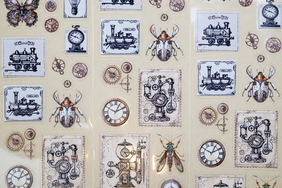 CoraCreaCrafts Steampunk Transparent PET Tape