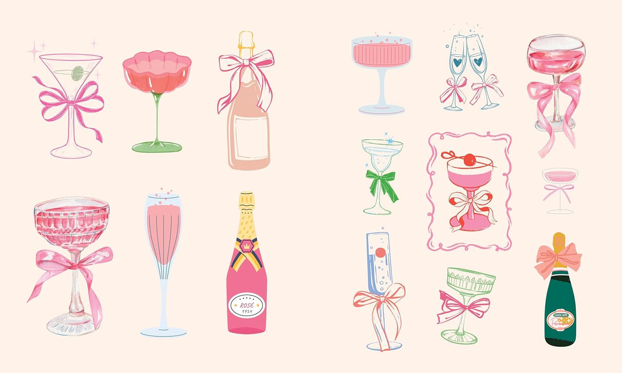 Whether you’re an artist, a decorator, or a sticker collector, Sticker Studio: Romantica will inspire your creativity with more than 650 gorgeous, full-color stickers. This gallery of high-quality sticker art and dreamy quotes celebrates coquette style, softness, and girlhood in gorgeous color. Indulge your imagination in page after page of delicate flowers, adorable bows, elegant cocktails, delectable treats, sweet cherries, Parisian fashion, and so much more with this romantic collection of whimsical