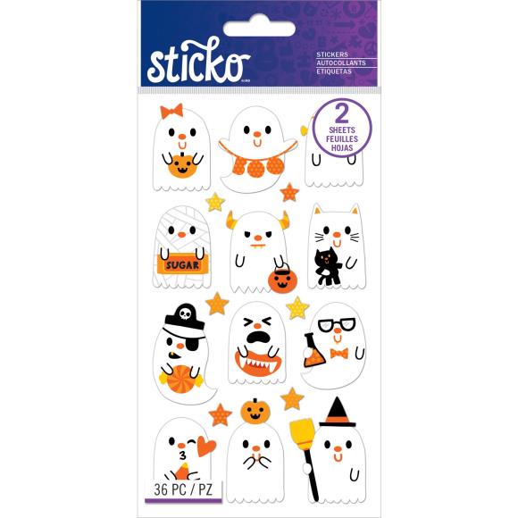 Sticko Flat Stickers - Ghost Party