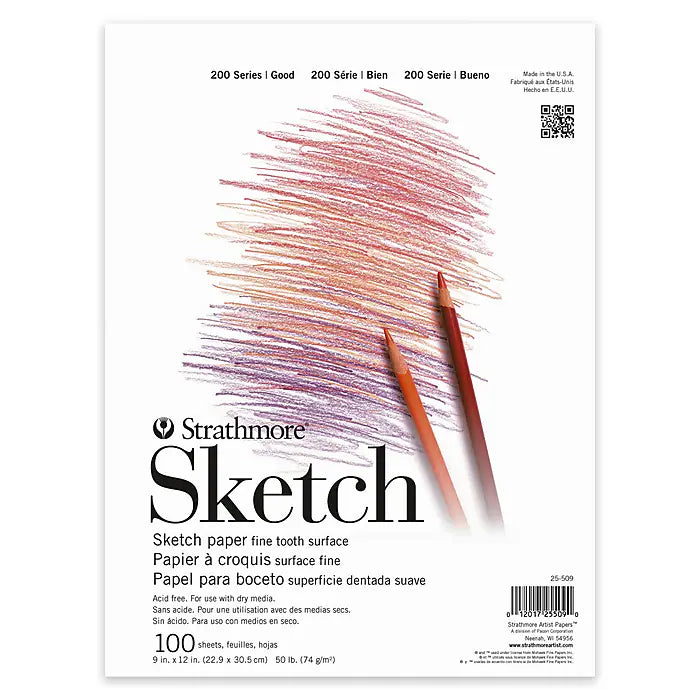 Strathmore 200 Series Sketch Paper Pad 9"X12"