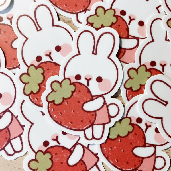Strawberry Rabbit Sticker Cherry Rabbit