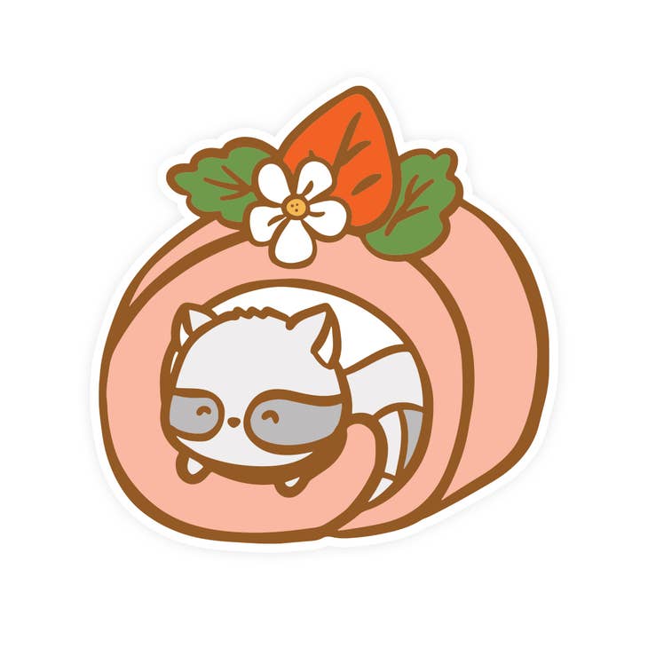 Pegatina enrollada de fresa Ramona