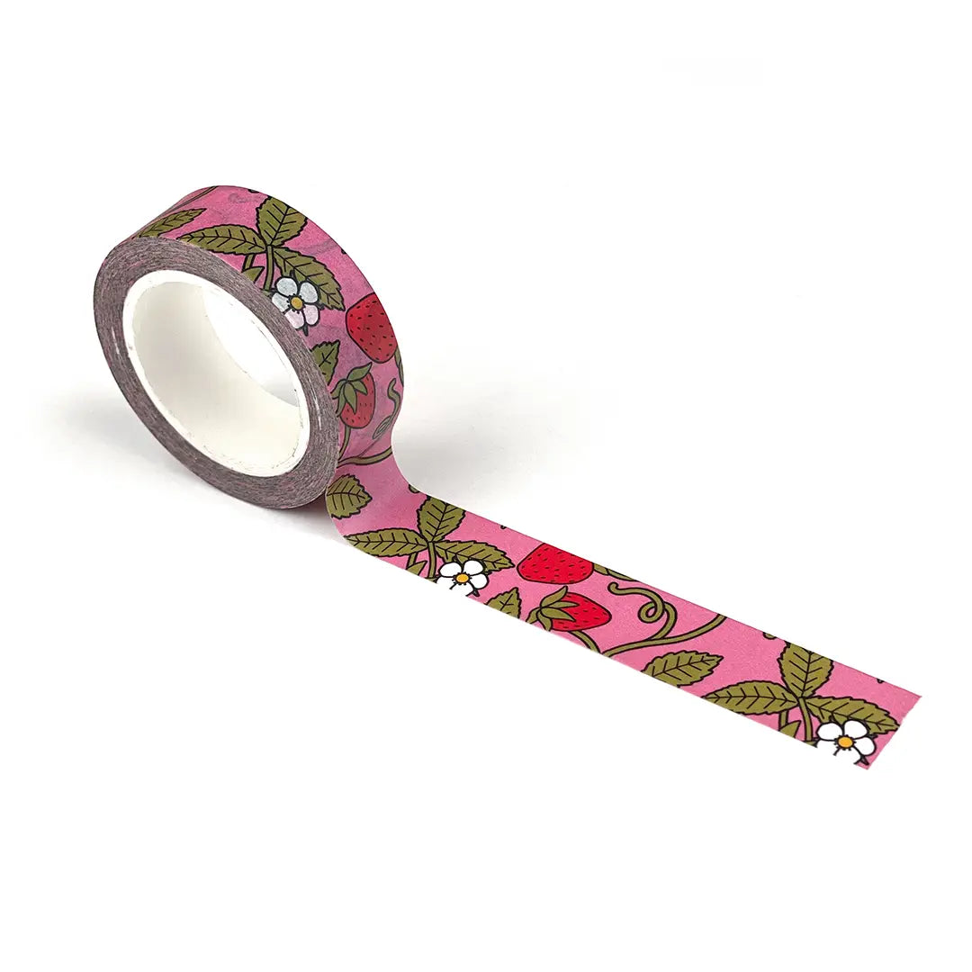 Strawberry vines pattern washi tape.
Each roll is 15mm X 10m
Acid-free
Original Smarty Pants design
Individually shrink wrapped
Kraft label on top displays pattern of tape
White label on bottom with product information