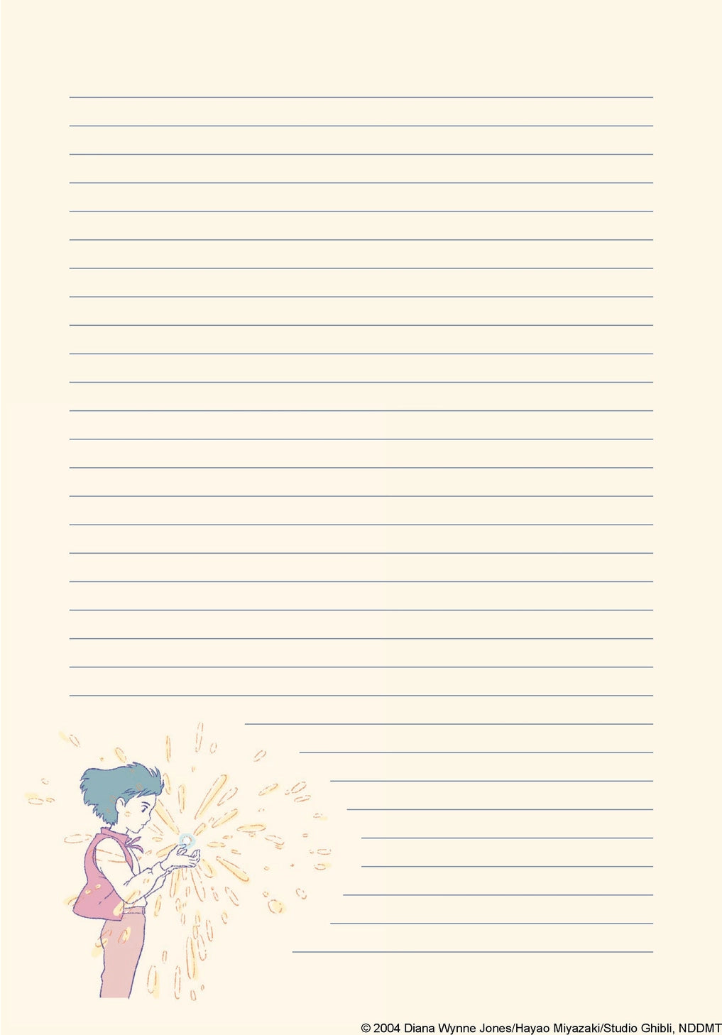 Studio Ghibli Howl's Moving Castle Stationery Set
