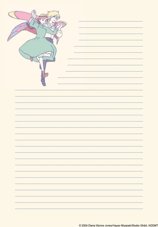 Studio Ghibli Howl's Moving Castle Stationery Set