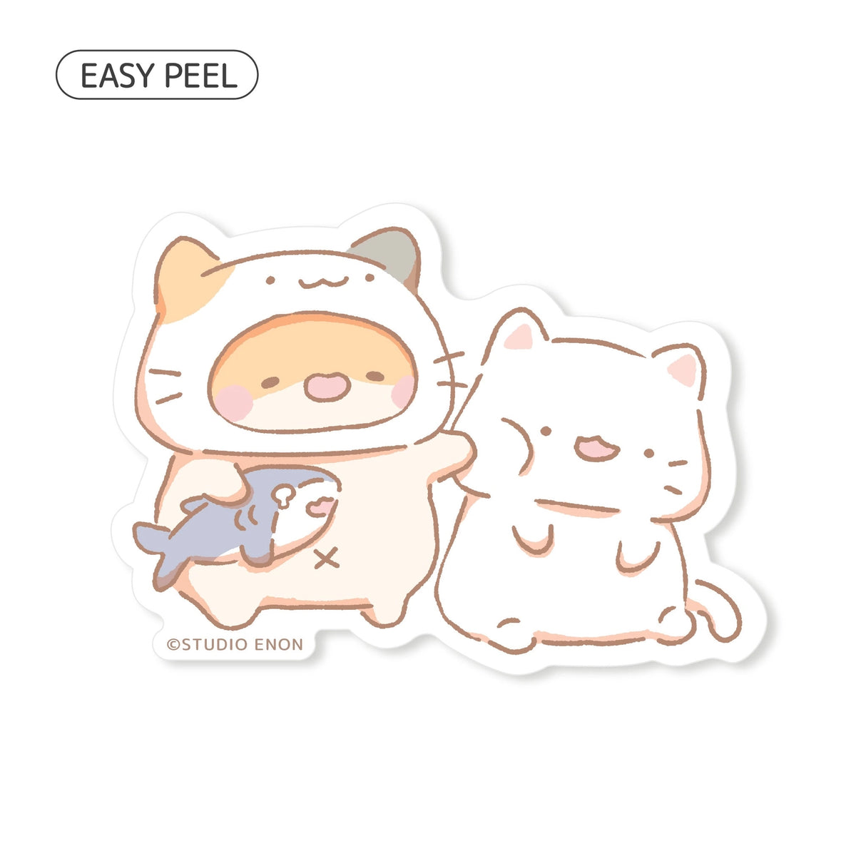 Muffinmaru discovered the perfect way to enhance his bond his cat friend—becoming a cat. Cute die cut sticker with a premium soft touch. Backing paper is cut for an easy peeling experience.
Dimensions: 2.7” x 1.9” (6.8cm x 4.9cm)
Material: PP
Waterproof
Quantity: 1 sticker