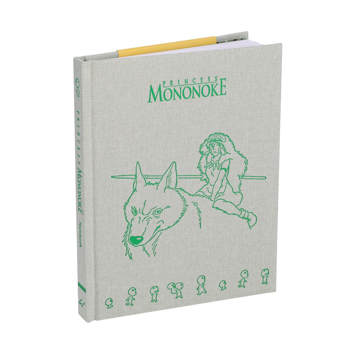 Deluxe hardcover notebook featuring inspiring characters from Studio Ghibli's epic fantasy film Princess Mononoke.
With a cloth-bound, foil-stamped case, lined pages, and lay-flat binding, this notebook invites you to let your imagination run wild! Perfect for writers, notetakers, collectors, and animation fans alike. 