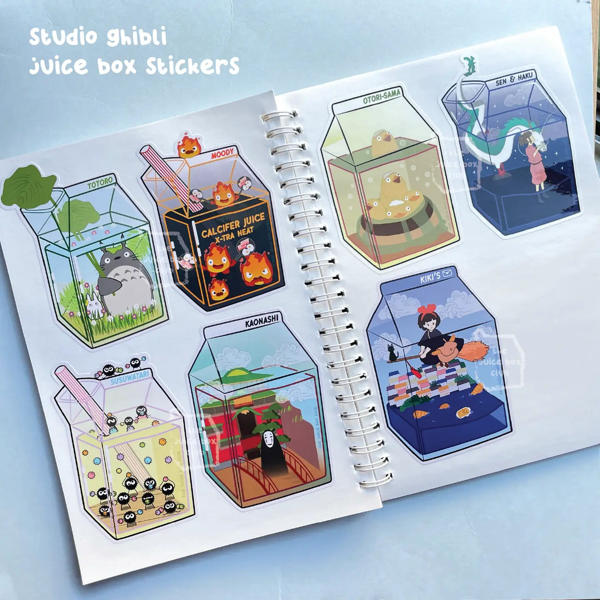 Studio Ghibli X The Juice Box Club Stickers - Calcifer