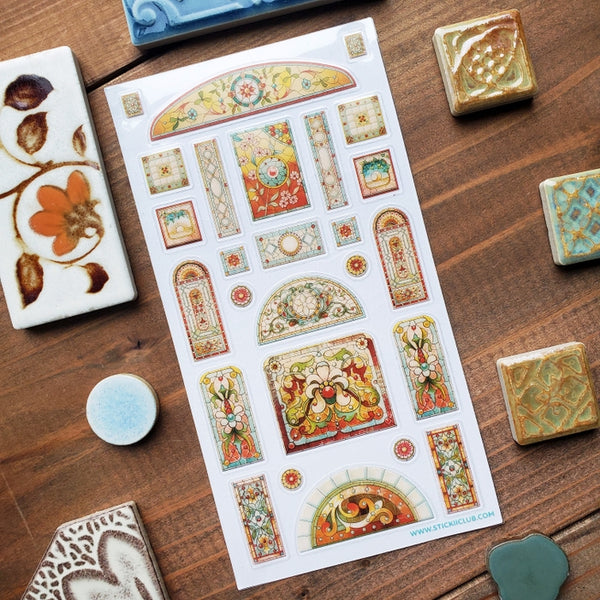 Stunning Stained Glass Sticker Sheet
