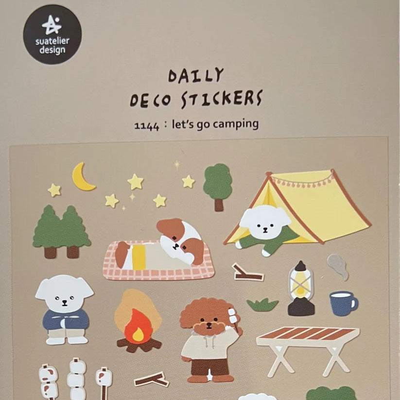 Suatelier Sticker Sheet - Let's Go Camping
Bring the magic of the outdoors into your journal or planner with the Let’s Go Camping sticker sheet from Suatelier. Filled with charming illustrations of tents, campfires, nature scenes, and cozy adventure moments, this sheet captures the joy of escaping into the wild. Known for their soft colors and playful aesthetic, Suatelier stickers add an instant dose of warmth and whimsy wherever you place them.
Package measures approx. 8" x 3.5"
Includes 1 sticker sheet