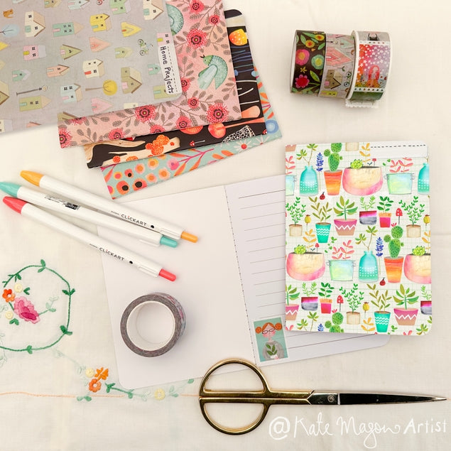 Succulent Pots Notebook A6