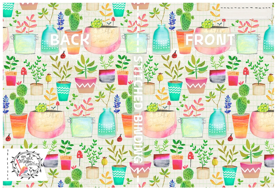 Succulent Pots Notebook A6