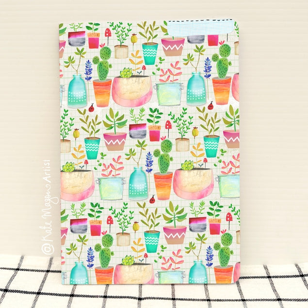 Succulent Pots Notebook A6