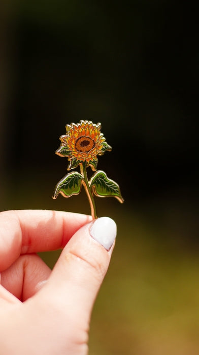 Sunflower Enamel Pin