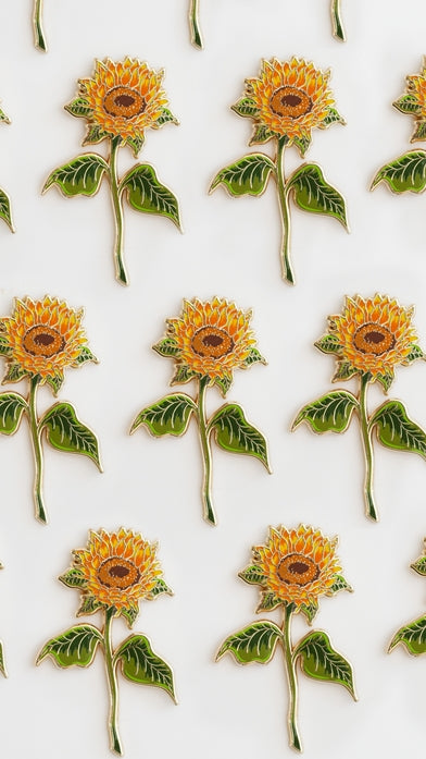 Sunflower Enamel Pin