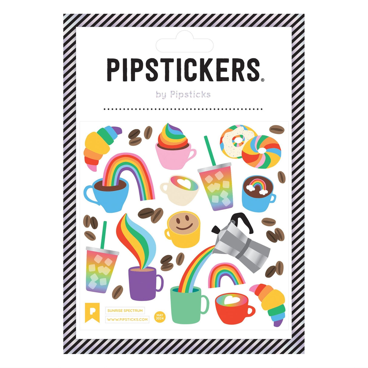 Pipsticks Sticker Sheet - Sunrise Spectrum