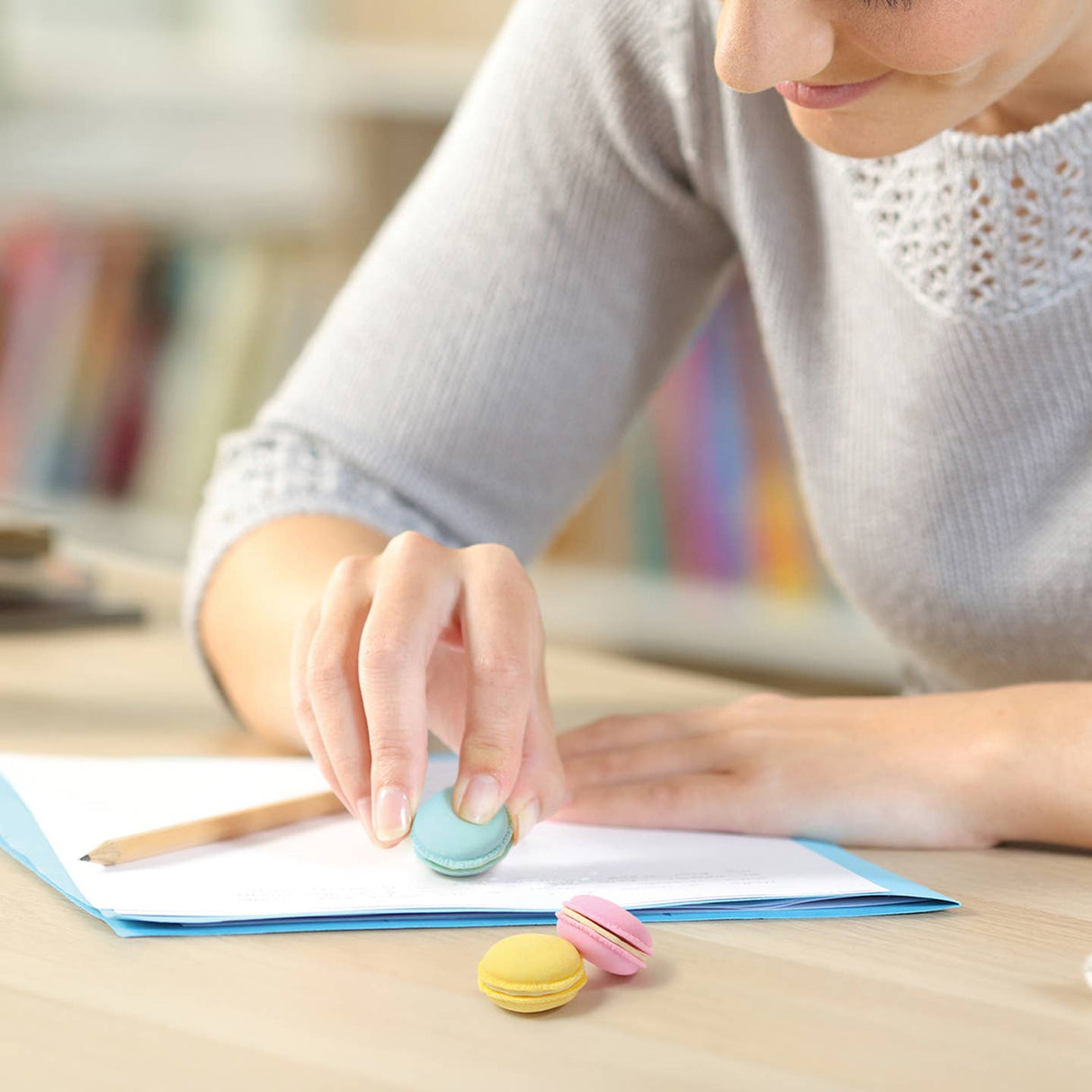 Sweet Mistakes - Macaron Erasers