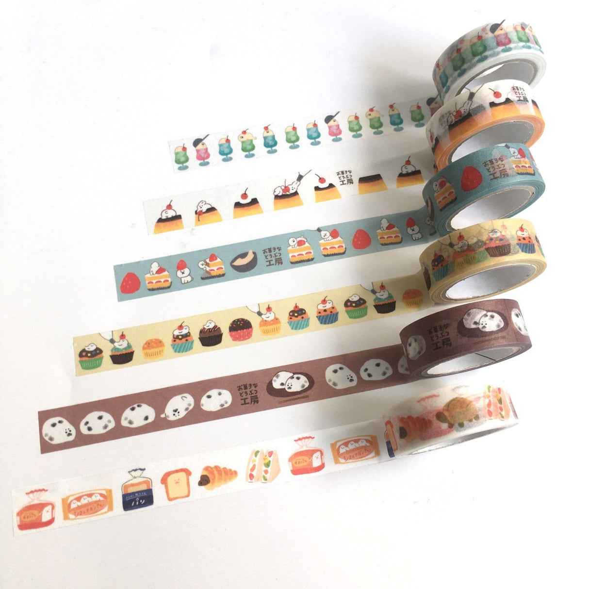 Sweets Animal Workshop Washi Tape Short Cake