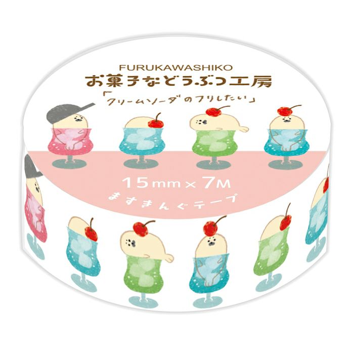 Sweets Animal Workshop Washi Tape Cream Soda
