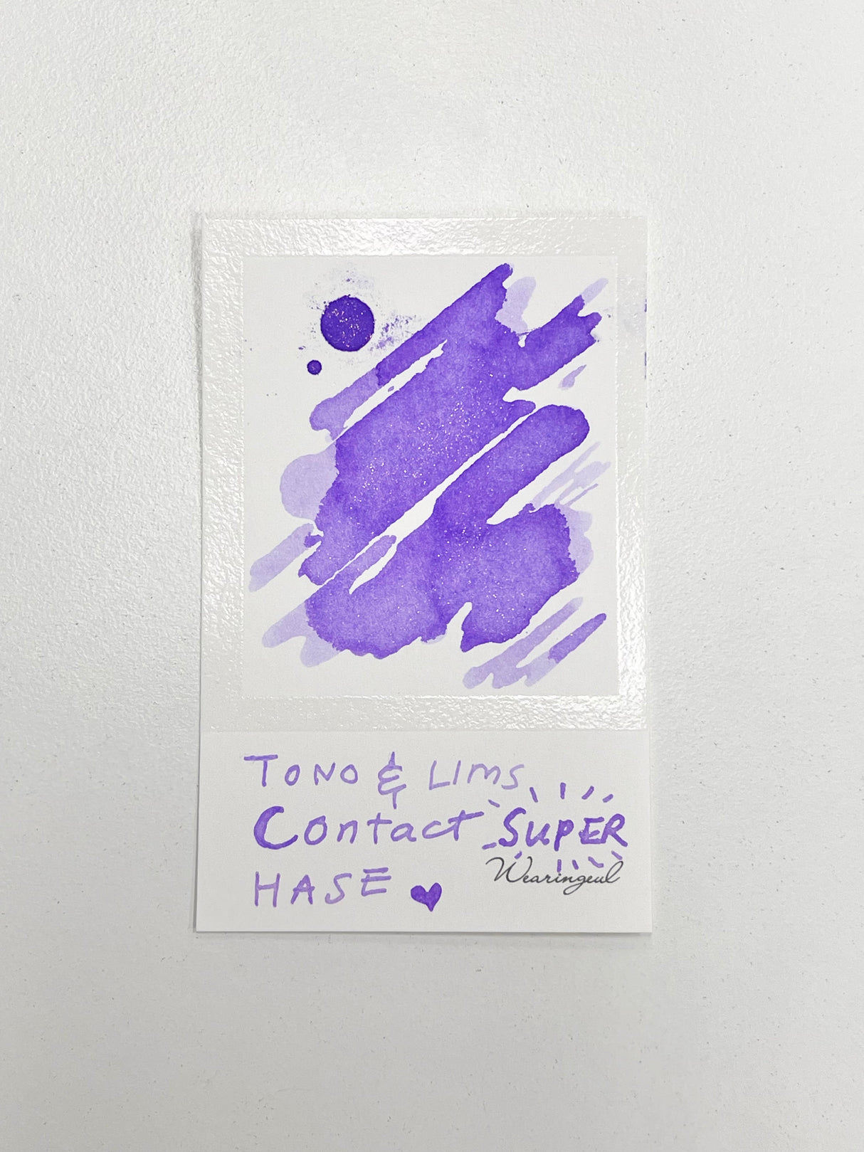 TONO & LIMS - Contact Super HASE Ink