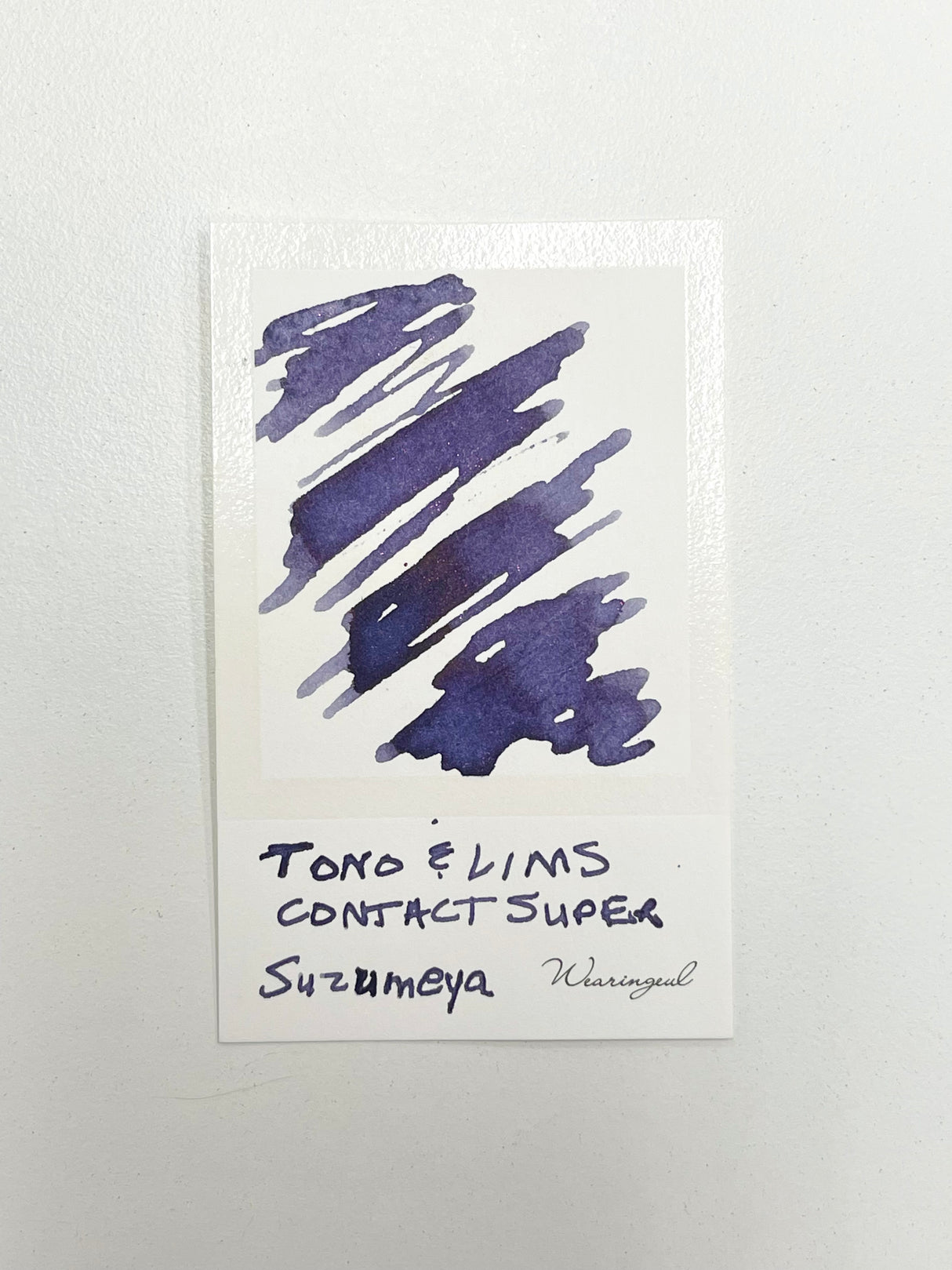 TONO & LIMS - Contact Super Suzumeya Ink