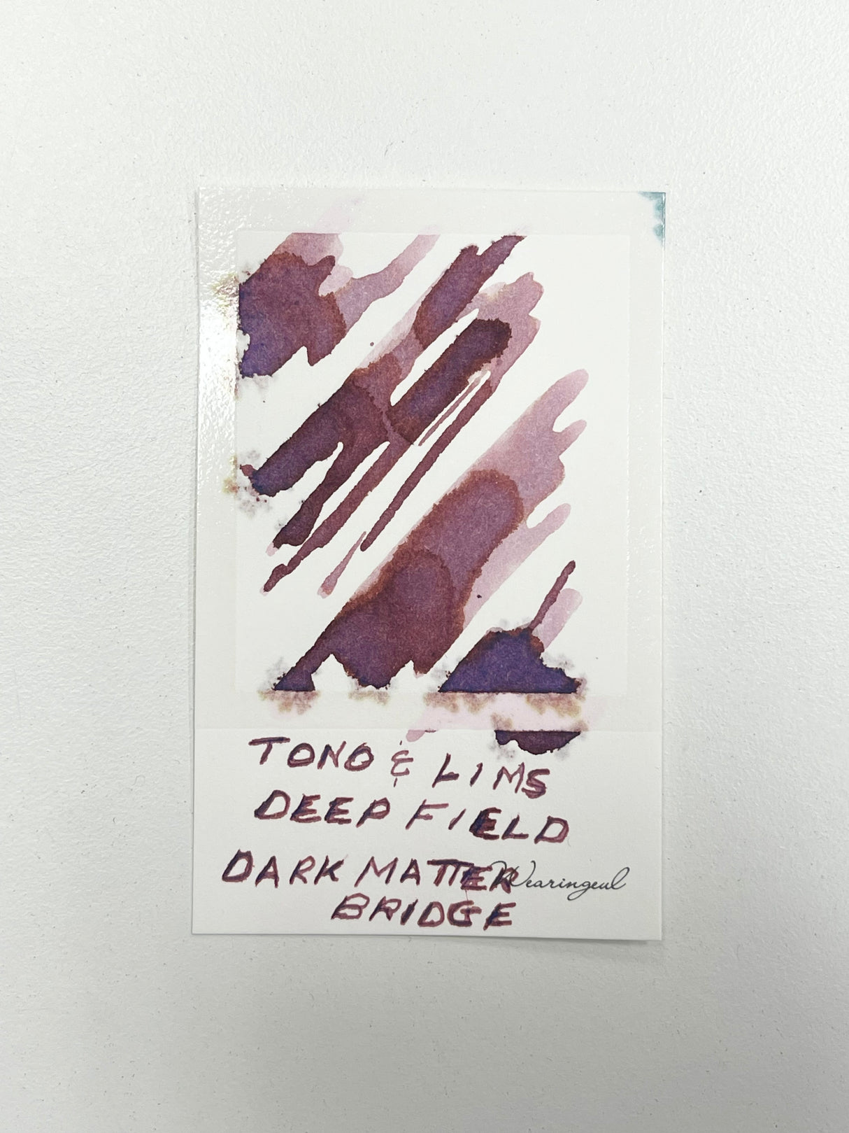 Ink swatch of TONO & LIMS - Deep Field Dark Matter Bridge Ink