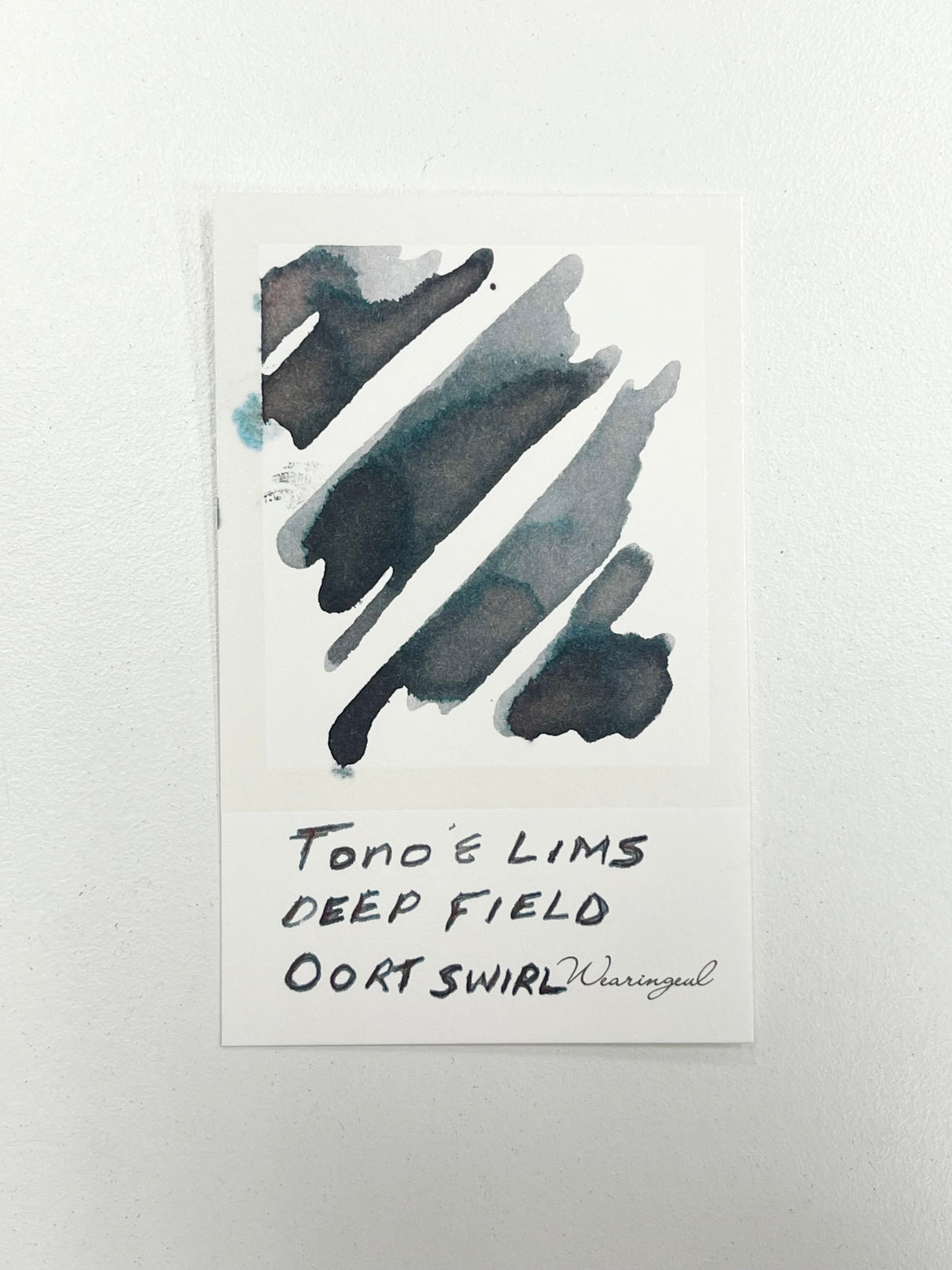 Ink swatch of TONO & LIMS - Deep Field Oort Swirl Ink