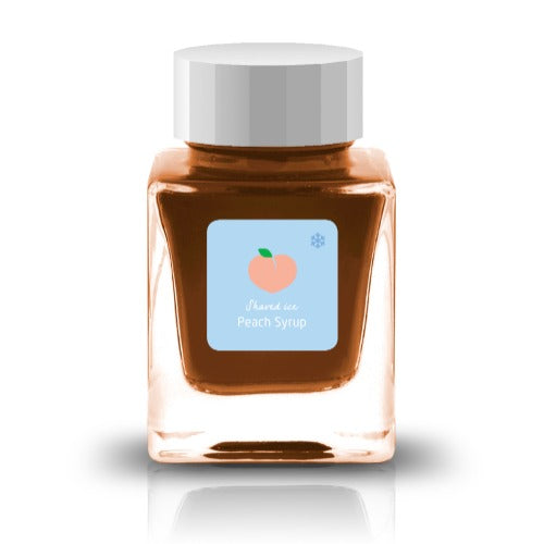 Inspired by the cool delight of shaved ice on a hot summer day, this series captures the sparkle and sweetness of your favorite treats. Soft Ice and Flake Ice embody the glistening texture of ice itself—clear bases filled with holographic and silver shimmer. The remaining nine inks take their cue from beloved flavors like strawberry, melon, and Ramune, bursting with vivid, cheerful color. Bright, refreshing, and full of life, these inks are sure to bring a splash of summer joy to your writing.
30ml