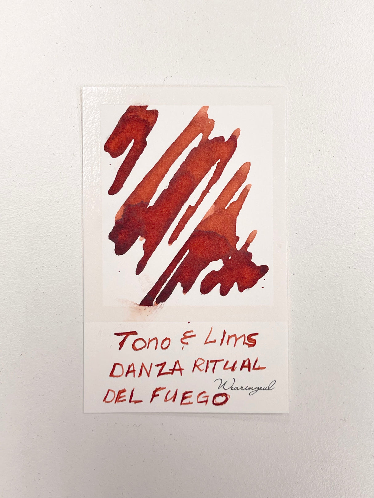 Ink swatch of TONO & LIMS Crossover Line Falla: Danza ritual del fuego