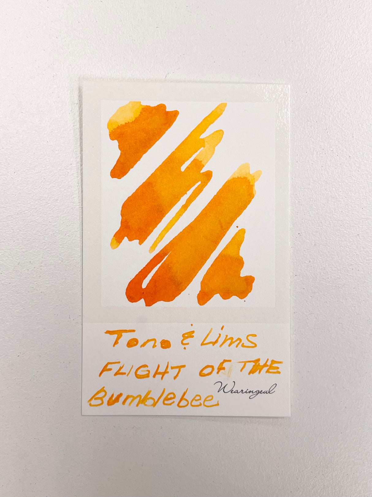 Ink swatch of TONO & LIMS Crossover Line Flight of the Bumblebee