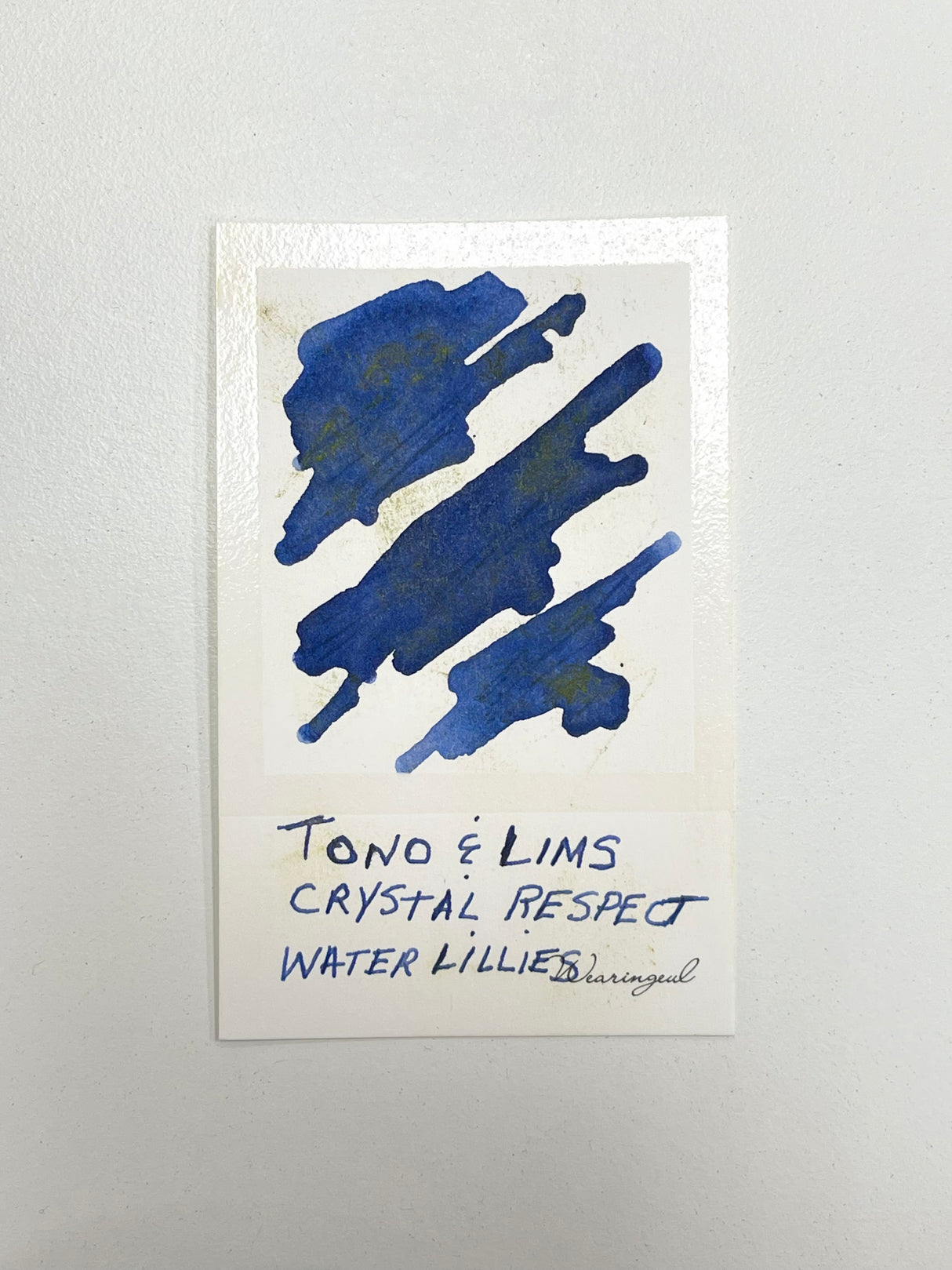 TONO & LIMS Crystal Line Respect Collection Water Lilies Ink (Glass Pen Only)