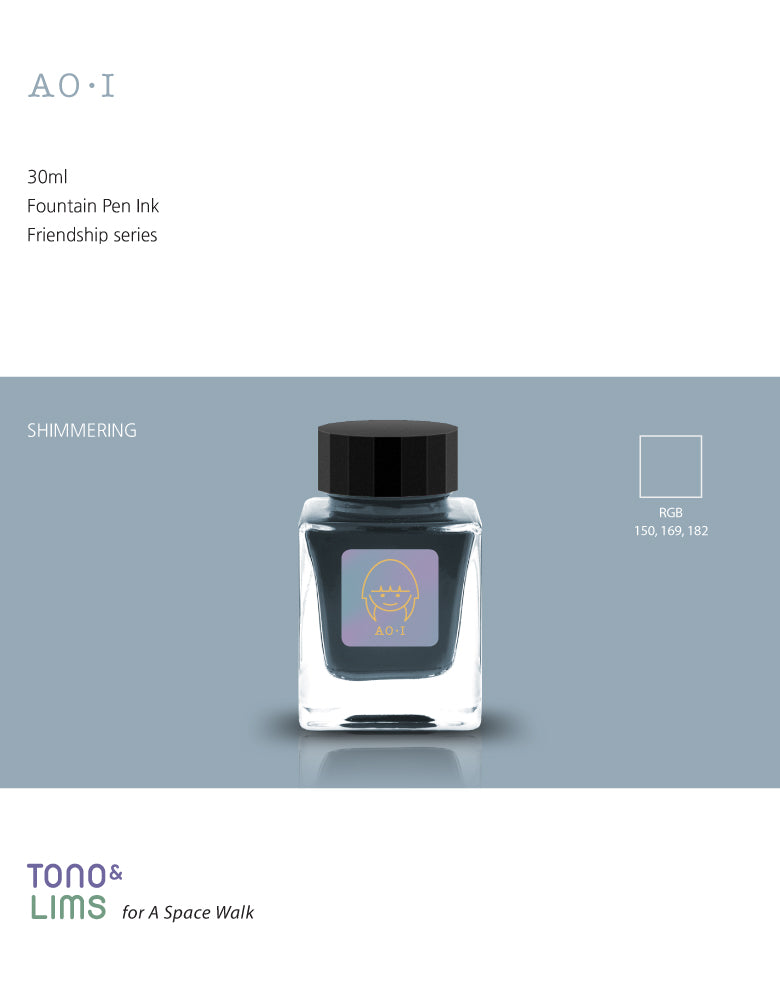 Tono & Lims Friendship Line Fountain Pen Ink Collection where every ink in the Friendship Line embodies the power of friendship through beautifully crafted colors that flow effortlessly on the page. Add a personal touch to your work with a variety of hues that are as diverse and special as the friendships we cherish.
30ml
Shimmering