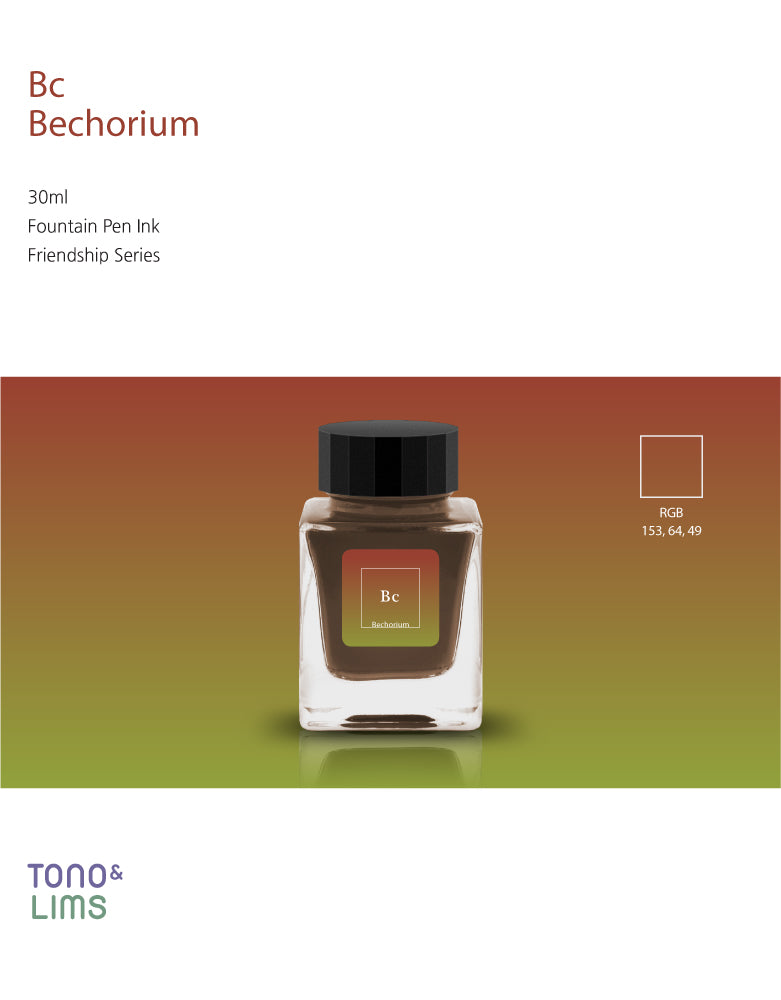 Tono & Lims Friendship Line Fountain Pen Ink Collection where every ink in the Friendship Line embodies the power of friendship through beautifully crafted colors that flow effortlessly on the page. Add a personal touch to your work with a variety of hues that are as diverse and special as the friendships we cherish.
30ml