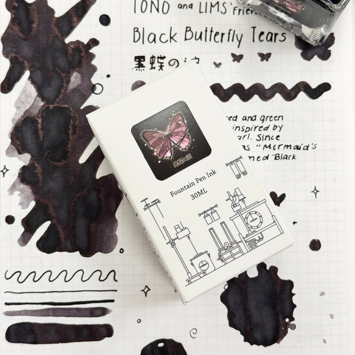 TONO & LIMS Ink - Friendship - Black Butterfly Tears (黒蝶の涙)