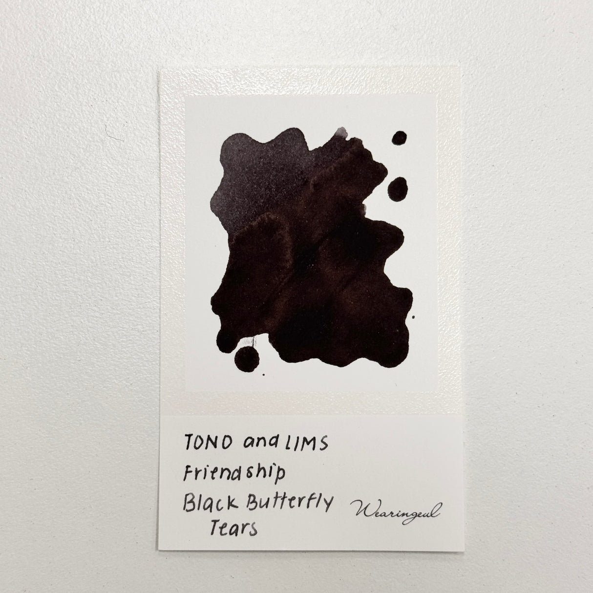 TONO & LIMS Ink - Friendship - Black Butterfly Tears (黒蝶の涙)
