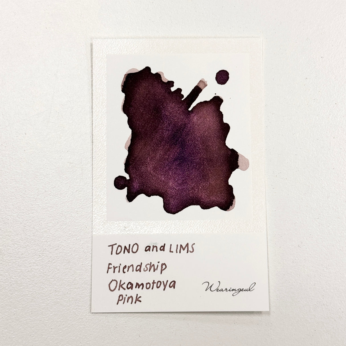 TONO & LIMS Ink - Friendship - Okamotoya Pink (オカモトヤ ピンク)