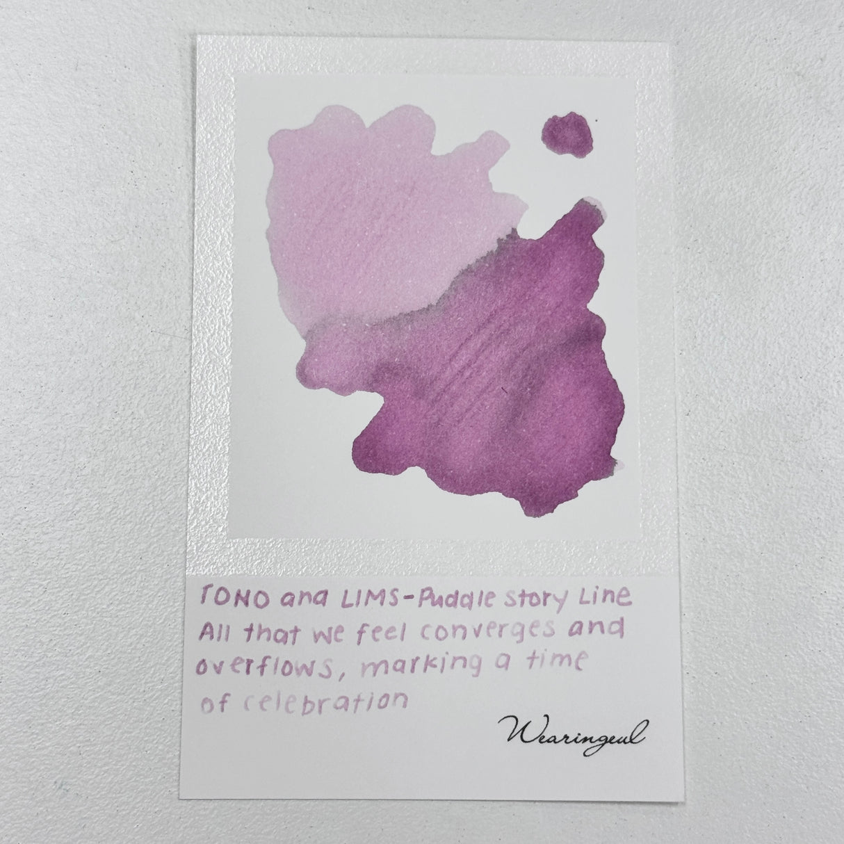 TONO & LIMS Ink - Puddle Story - All That We Feel Converges And Overflows
