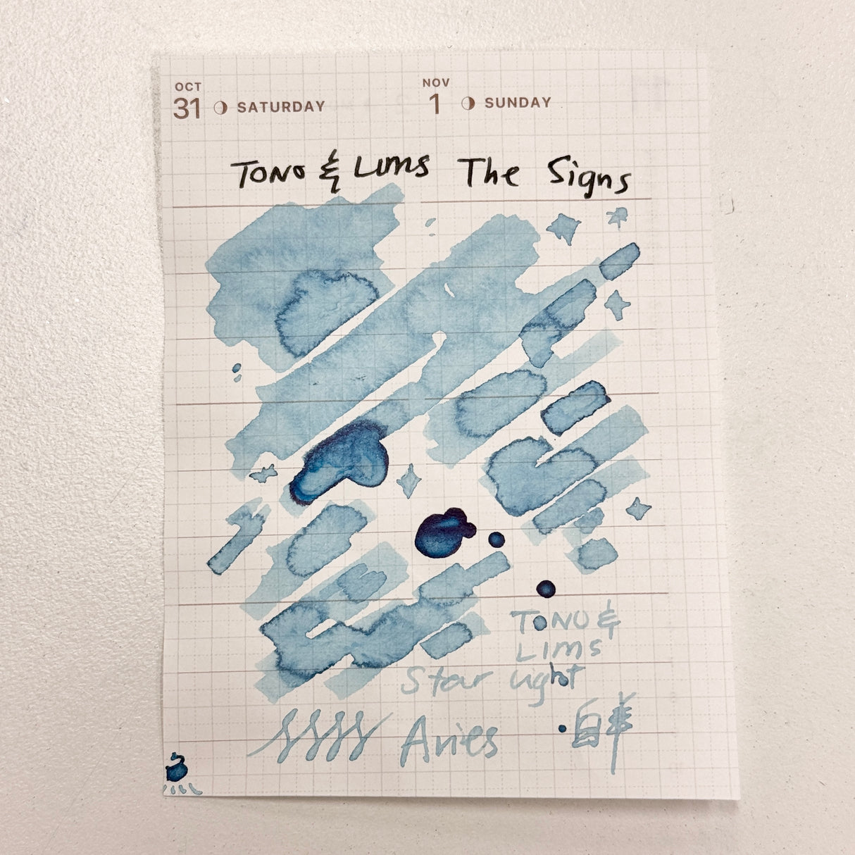 TONO & LIMS Ink - THE SIGNS Aries