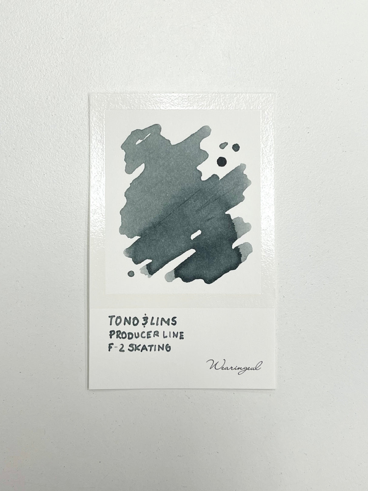 Ink swatch for TONO & LIMS Producer Line F-2 Skating Ink