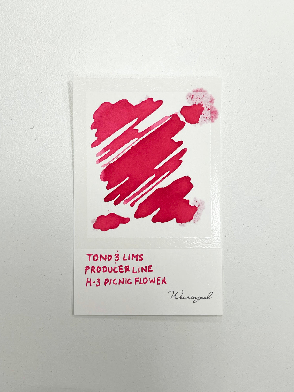 Ink swatch for TONO & LIMS Producer Line H-3 Picnic Flower Ink
