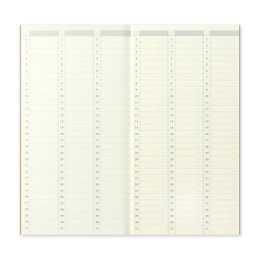TRAVELER'S notebook 018 Free Diary Weekly Vertical Notebook (Regular Size)