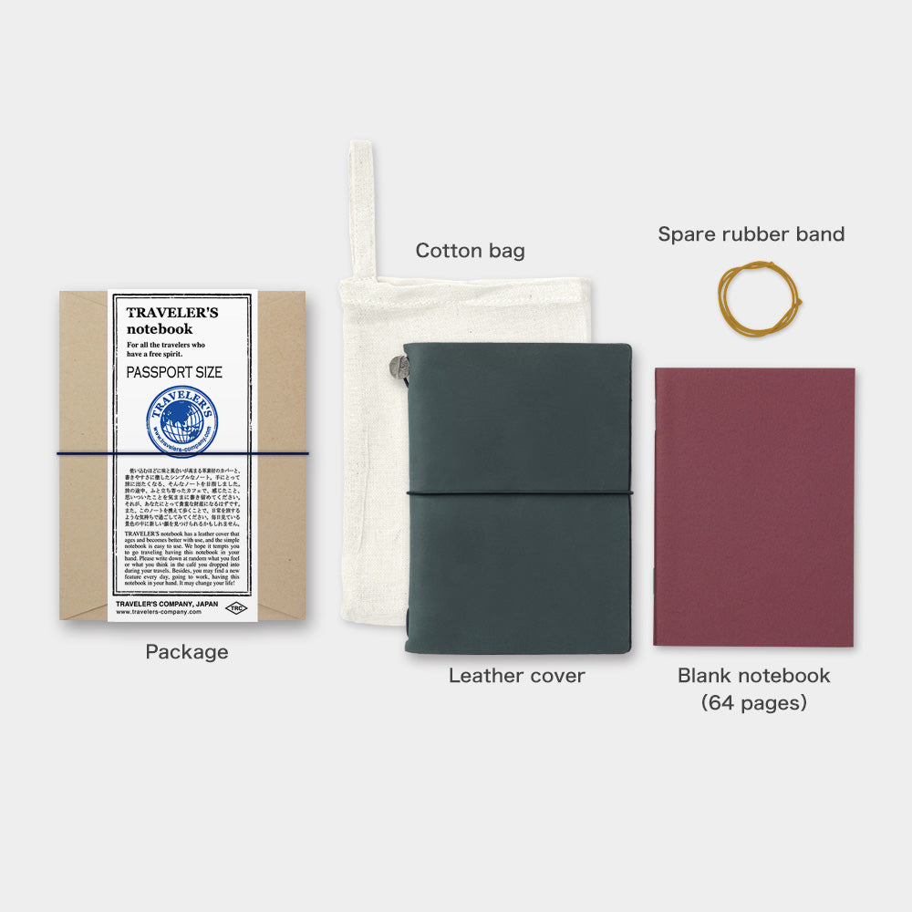 TRAVELER'S notebook Blue (Passport Size)